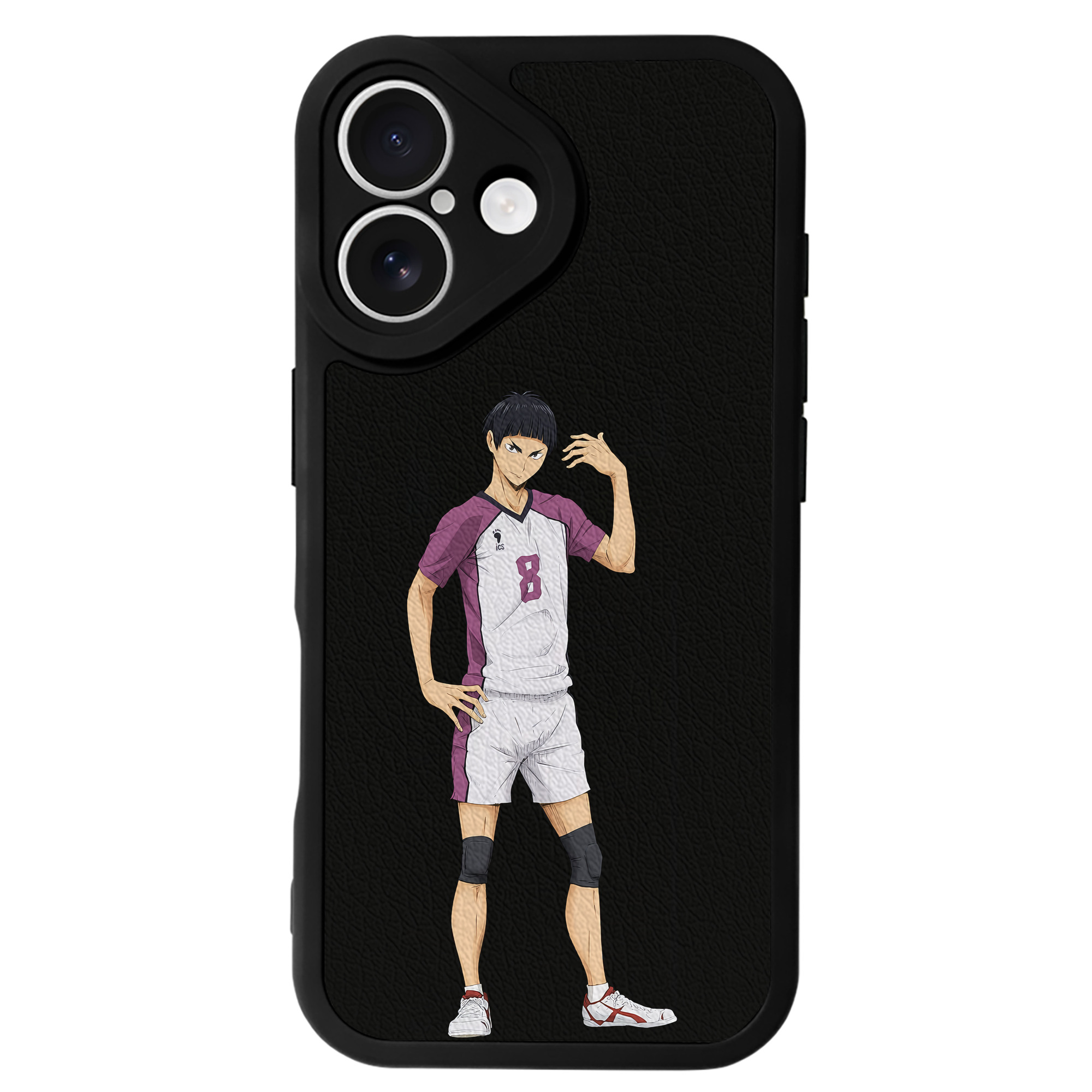 （画像用） ハイキュー!! Haikyu!! 【iPhone 16シリーズ対応】シリコンスマホケース（レザー調） 材質：シリコン